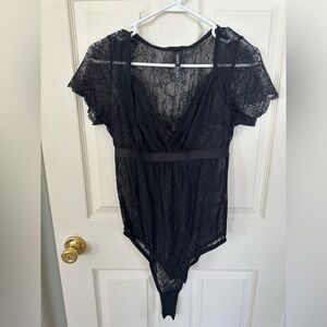 Black Lace Bodysuit